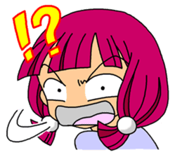 Over Reaction Girl2 sticker #8247816