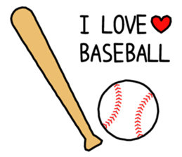 I love baseball!! 3 sticker #8248355