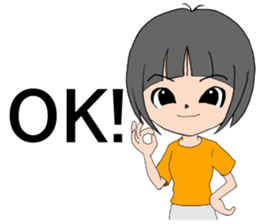 Maya and her happy mover's team2 sticker #8248956