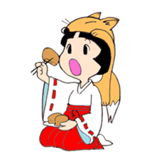 Miko and fox sticker #8249236