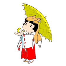 Miko and fox sticker #8249240