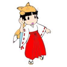 Miko and fox sticker #8249241