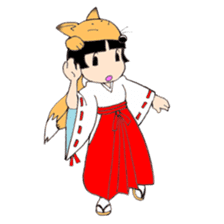 Miko and fox sticker #8249241