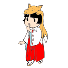 Miko and fox sticker #8249242