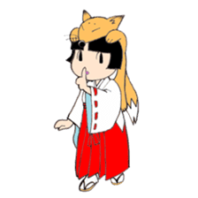 Miko and fox sticker #8249242