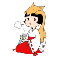 Miko and fox sticker #8249246