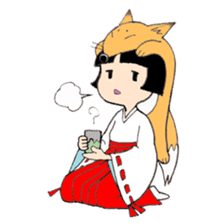 Miko and fox sticker #8249246