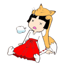 Miko and fox sticker #8249253