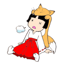 Miko and fox sticker #8249253