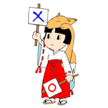 Miko and fox sticker #8249257