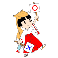 Miko and fox sticker #8249258