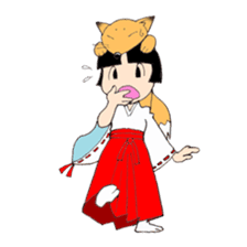 Miko and fox sticker #8249262