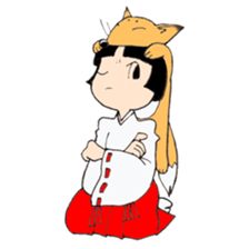 Miko and fox sticker #8249270