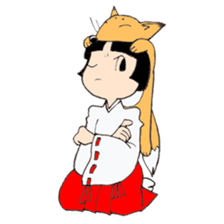 Miko and fox sticker #8249270