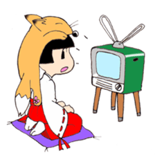 Miko and fox sticker #8249271