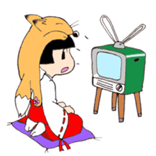 Miko and fox sticker #8249271