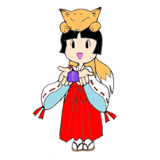 Miko and fox sticker #8249275