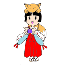 Miko and fox sticker #8249275