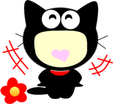 Friends of cute cat sticker #8249592