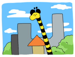 Sticker with Giraffe sticker #8250026