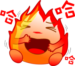 Small flames sticker #8250402