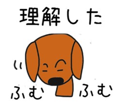 Talking dachshund 3 sticker #8251516