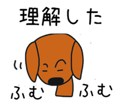 Talking dachshund 3 sticker #8251516