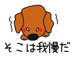 Talking dachshund 3 sticker #8251525