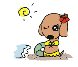 Talking dachshund 3 sticker #8251553