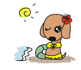 Talking dachshund 3 sticker #8251553