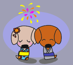 Talking dachshund 3 sticker #8251555