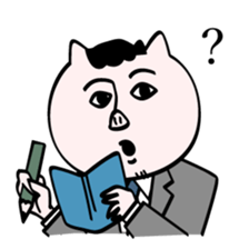 Smart man Butahiko sticker #8251884