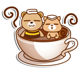 Honey Bear and sweety Rabbit sticker #8253131