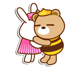 Honey Bear and sweety Rabbit sticker #8253136