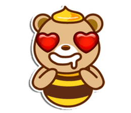 Honey Bear and sweety Rabbit sticker #8253146