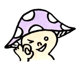 The Light Purple Mushroom 2 sticker #8253598
