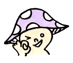 The Light Purple Mushroom 2 sticker #8253598