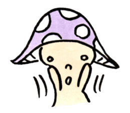 The Light Purple Mushroom 2 sticker #8253599