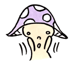 The Light Purple Mushroom 2 sticker #8253599