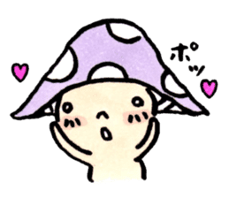 The Light Purple Mushroom 2 sticker #8253601