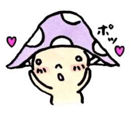 The Light Purple Mushroom 2 sticker #8253601
