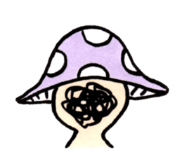 The Light Purple Mushroom 2 sticker #8253602