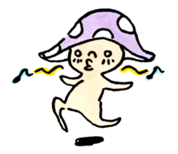 The Light Purple Mushroom 2 sticker #8253621