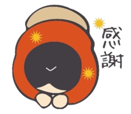 The girl'sSticker which can be useddaily sticker #8253809