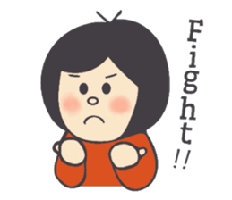 The girl'sSticker which can be useddaily sticker #8253815