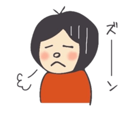 The girl'sSticker which can be useddaily sticker #8253820