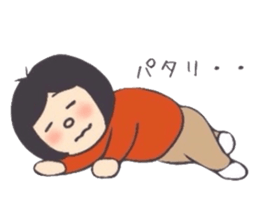 The girl'sSticker which can be useddaily sticker #8253826