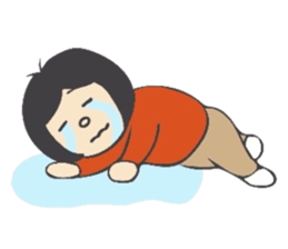 The girl'sSticker which can be useddaily sticker #8253827