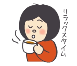 The girl'sSticker which can be useddaily sticker #8253829