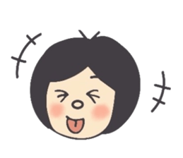 The girl'sSticker which can be useddaily sticker #8253834